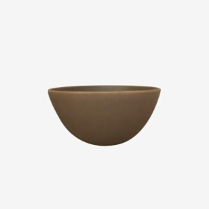 Petit bol évasé en grès de couleur gris cuivre Cécile Preziosa