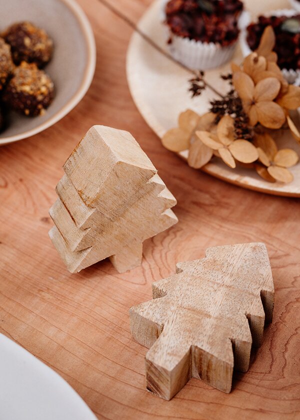 Table de Noël sapin en bois