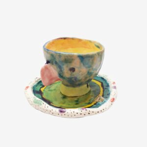 nous paris lili scratchy vaisselle fun et graphique peinte a la main