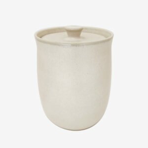 nous Paris Cécile Preziosa Grande boite en grès gris perle fondu